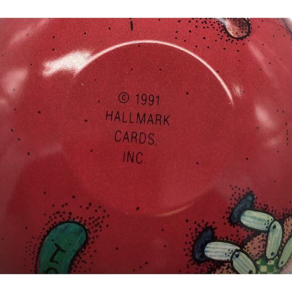 Vtg 1991 Hallmark Keepsake Pressed Tin Ornaments Jolly Wolly Santa Soldier Pair - Picture 7 of 7